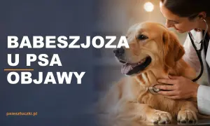 Babeszjoza u psa – objawy. Weterynarz bada złotego retrievera, by wykryć symptomy tej groźnej choroby.