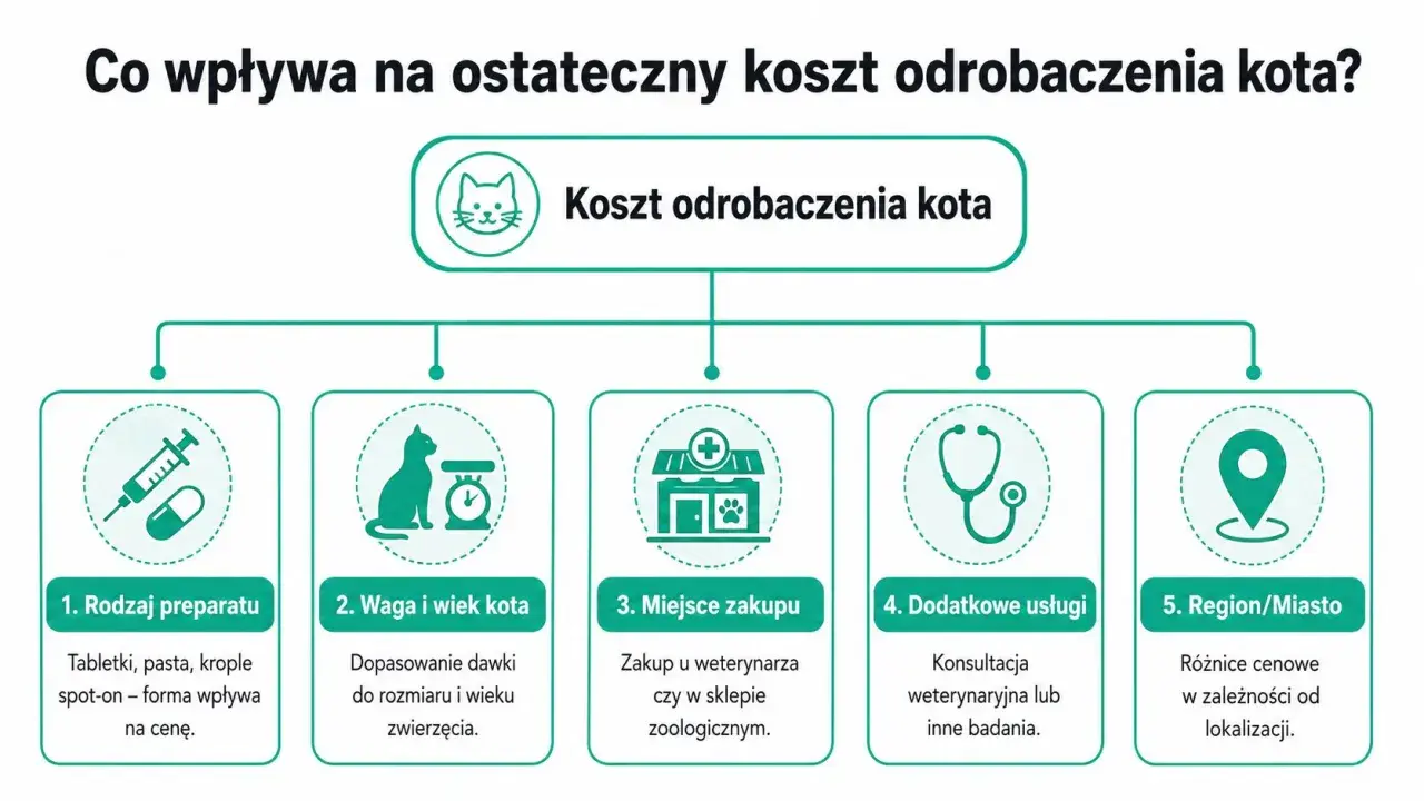 Ile kosztuje odrobaczenie kota? Zależy od preparatu, wagi, miejsca zakupu, dodatkowych usług i regionu.